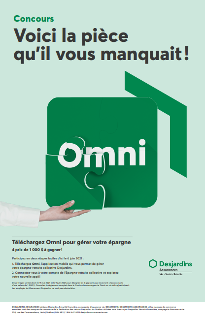 Affiche du concours en format 11 x 17