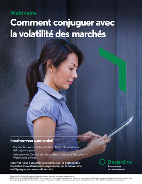 Affiche annonçant les webinaires